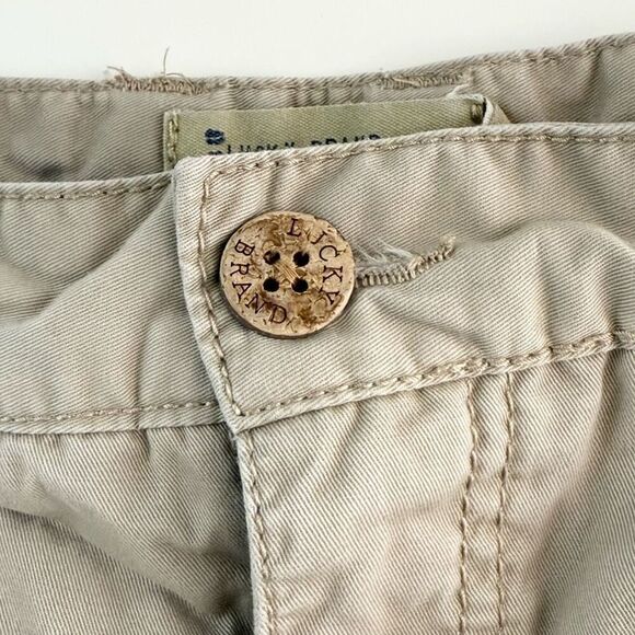Lucky Brand Khaki Cargo Shorts - Kids US 14 - Picture 9 of 11